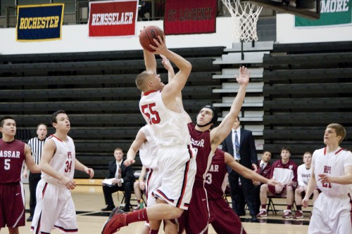 men s basketball vs vassar webleveled nathan greene