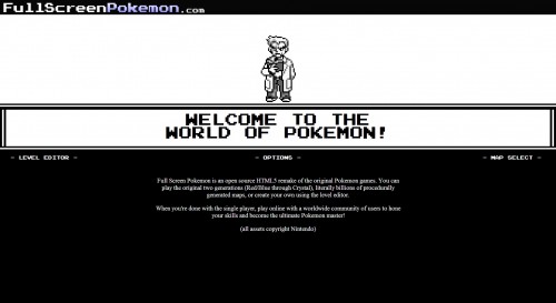fullscreenpokemon webleveled joseph shen