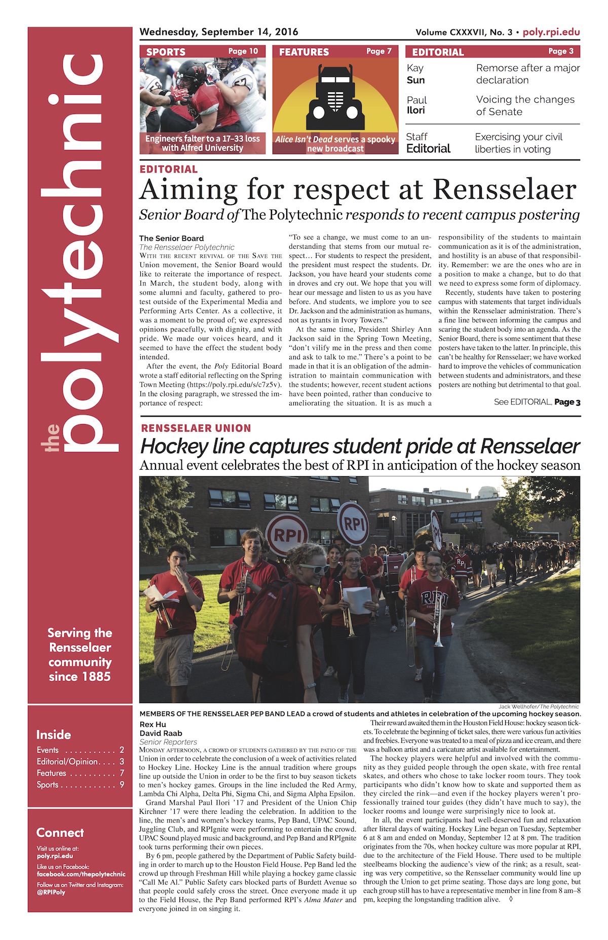 The Rensselaer Polytechnic September 14, 2016